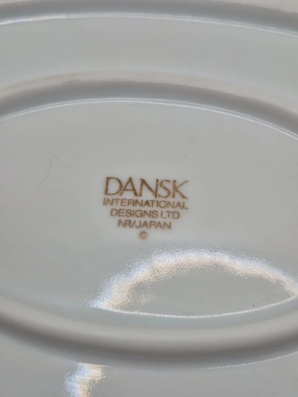 Dansk Bistro Ceramic Oval Serving Tray Trivet 10.75